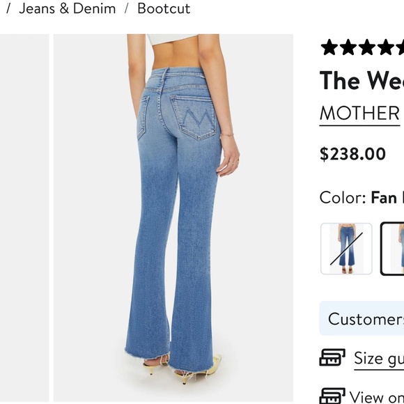 MOTHER The Weekender Fray in Crafty Side Size 30 jeans - Picture 11 of 11